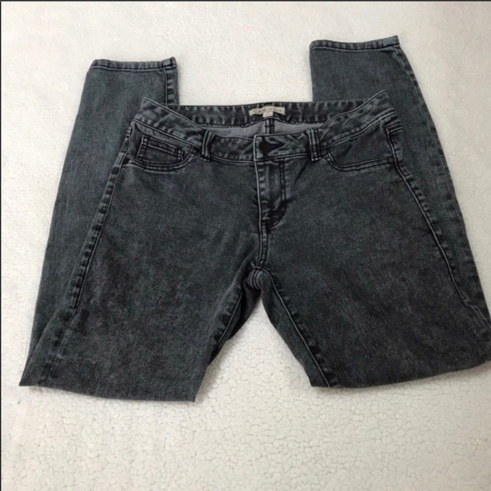 Size 4 Black Cabi Straight Leg Jeans.     Ed1